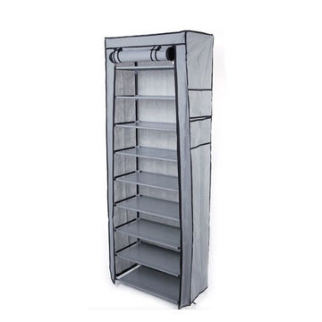 9-Tier Covered Shoe Rack