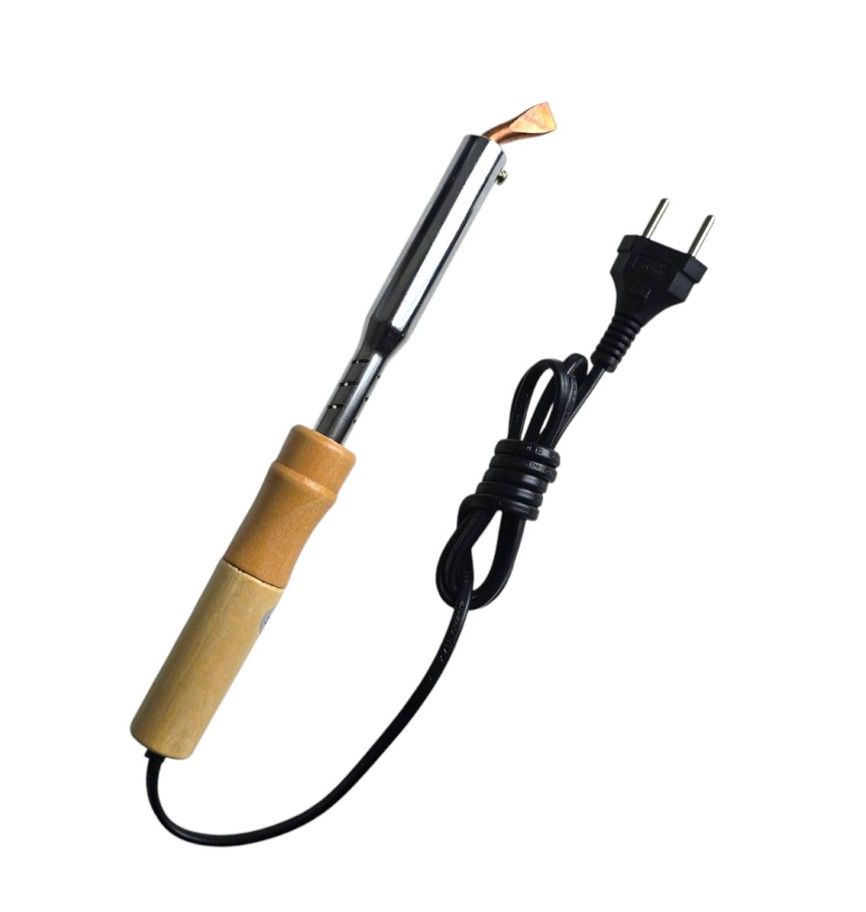 75W Soldering Iron - Wooden Handle 220V - Copper Tip
