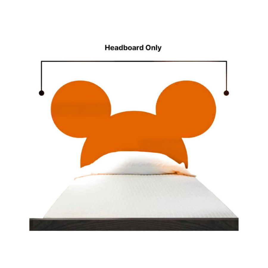 Orange Mickey mouse shape double
