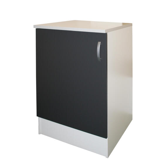 Kitchen Base Cupboard Kit 1 Door Sprint Grey L60Cmxh87Cmxd60Cm