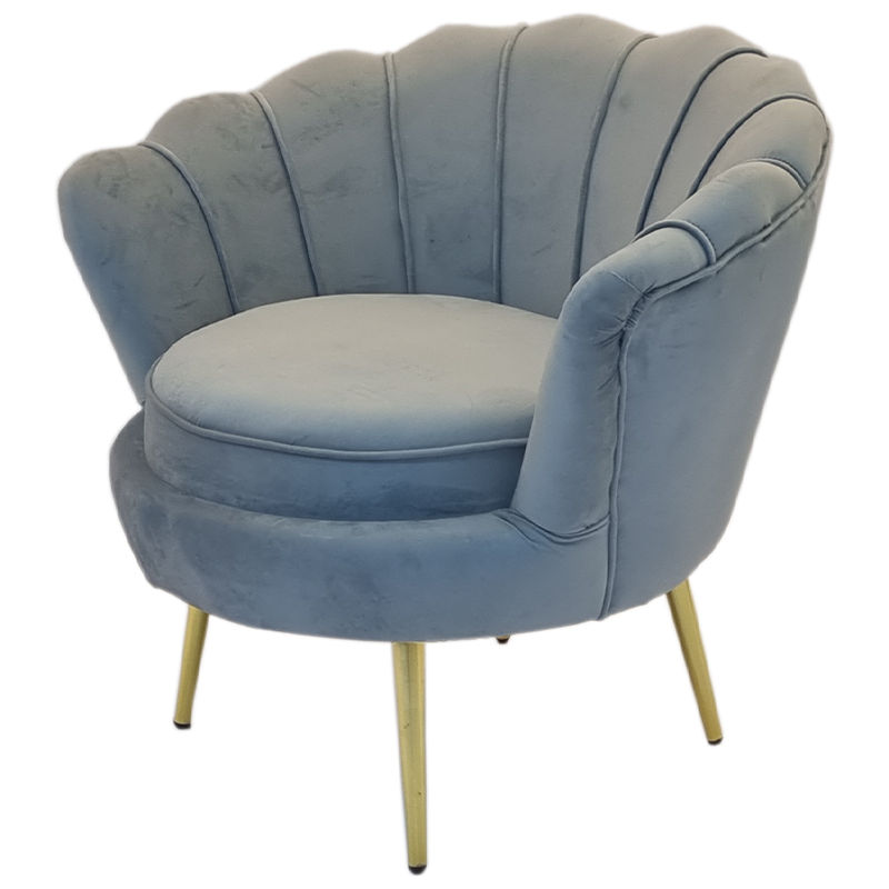 Tulip Velvet Single Seater Couch