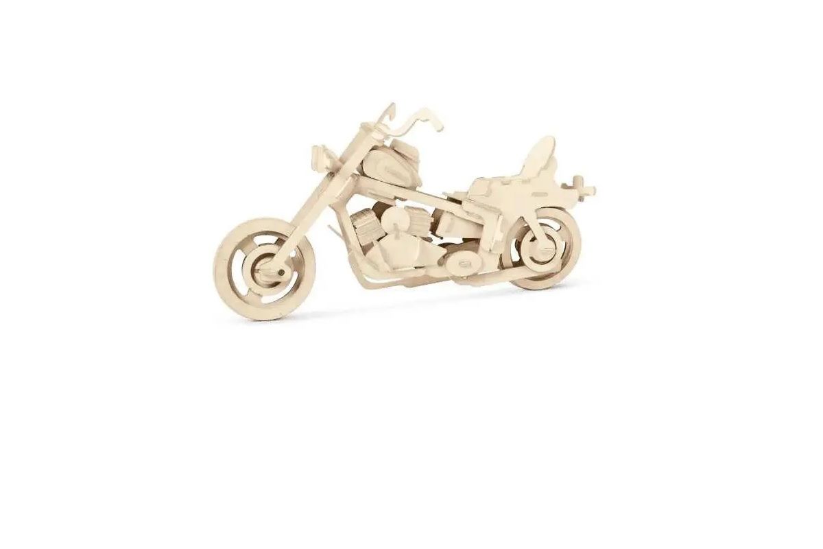 Puzzle, Motorcycle, Plywood (4 pack) BY WOODLY