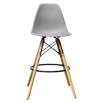 GOF Furniture - Kim High Counter Kitchen Bar Stool, Grey
