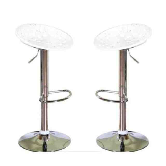 CozyCraft - Lily Single Leaf Barstool - Set of 2 (White)