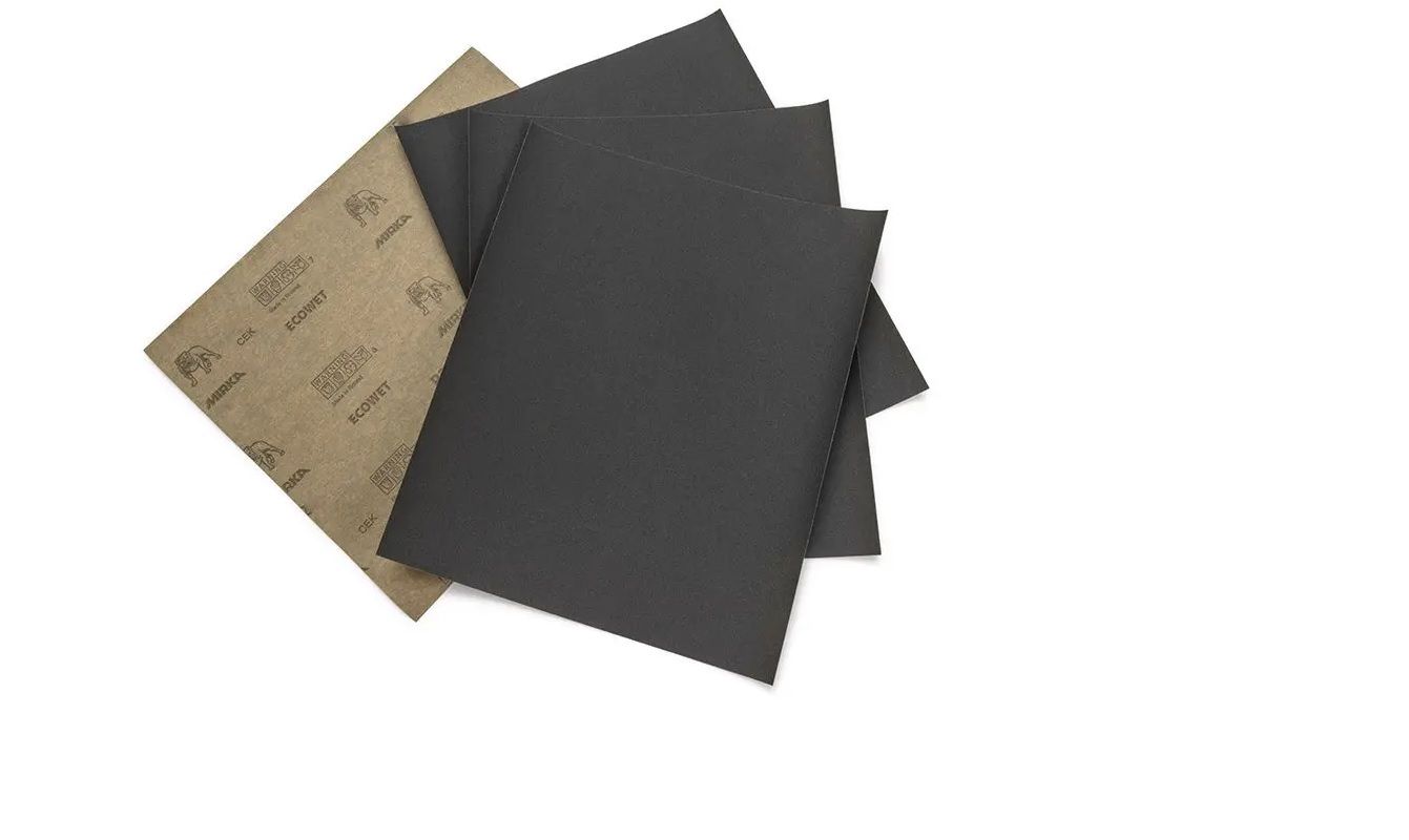 EcoWet Water Sandpaper, 280mm x 230mm, P220 (4 pack) BY WOODLY