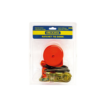 Dejuca - Ratchet Tie Down - 50mm X 6m - 3 Pack