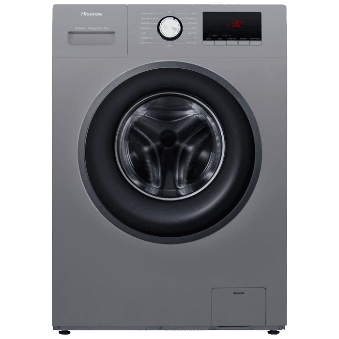 Hisense 9kg Front Loader Washing Machine with Inverter-Titanium Grey-WFQP9012VMT