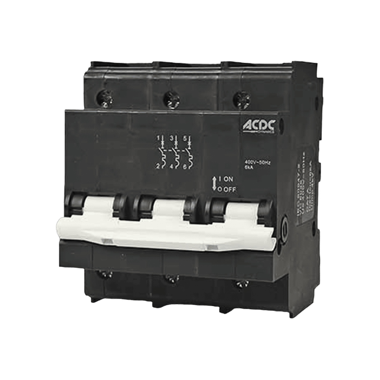 Circuit Breaker 13mm 6KA  3 Pole C-Curve   63A