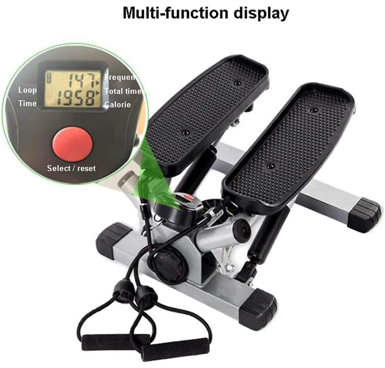 Mini-Stepper Swing Stepper Twist Stepper Mini Step Machine with Resistance Bands