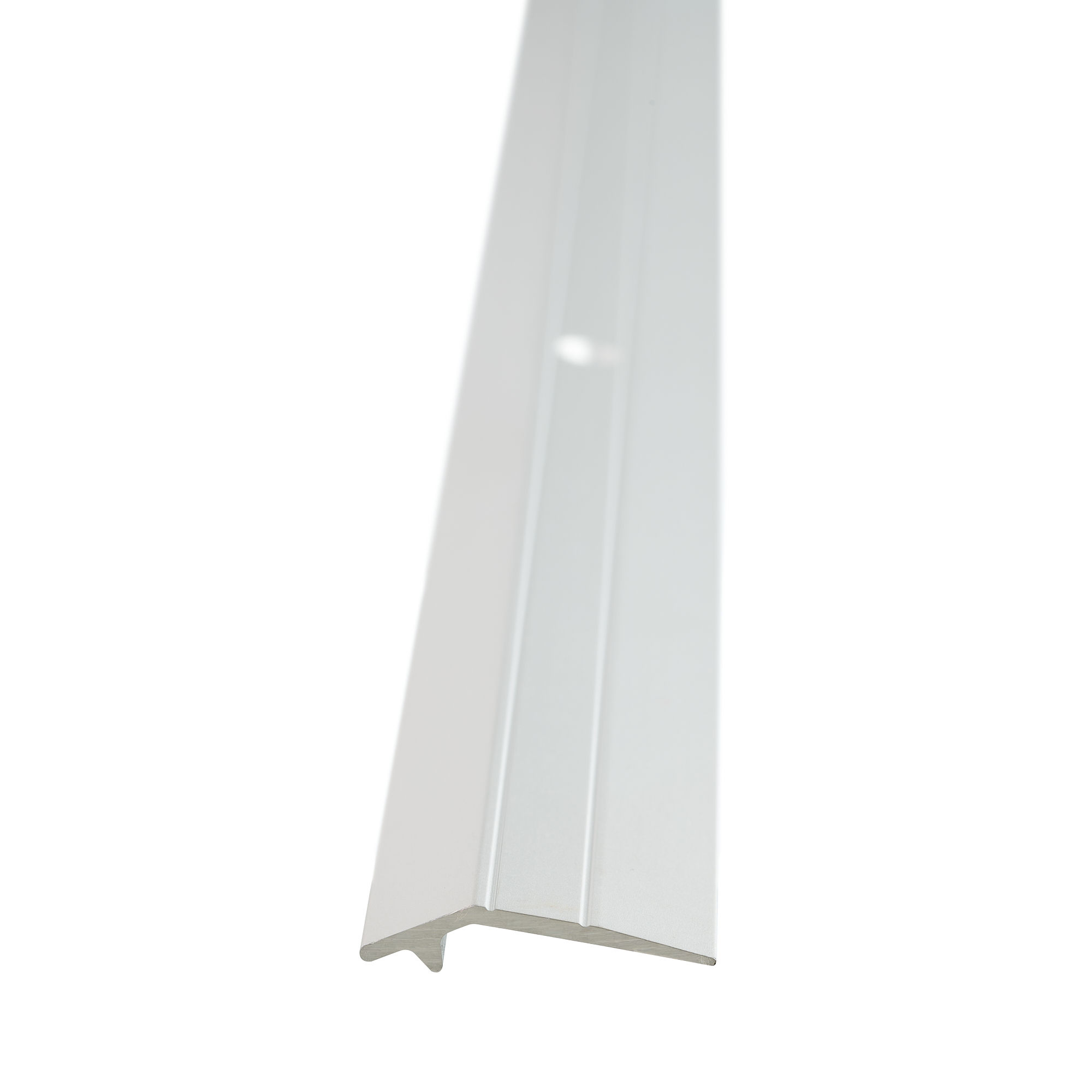 Aluminium Flat Thread Silver door Strip Drilled- 2500 x 28 x 2mm