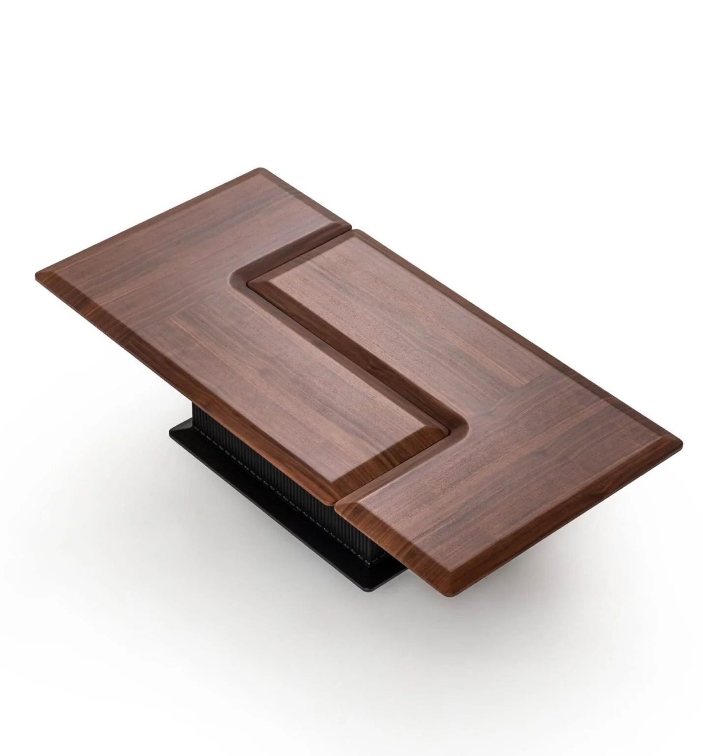 LBM FURN-Solid Walnut Multi Shape, Rotatable For Flexible Layout Coffee Table
