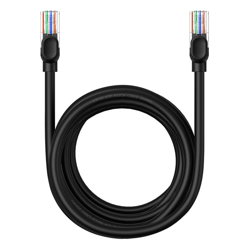 Baseus High Speed CAT5 Gigabit Ethernet Cable (Round Cable) 5m - Cluster Black