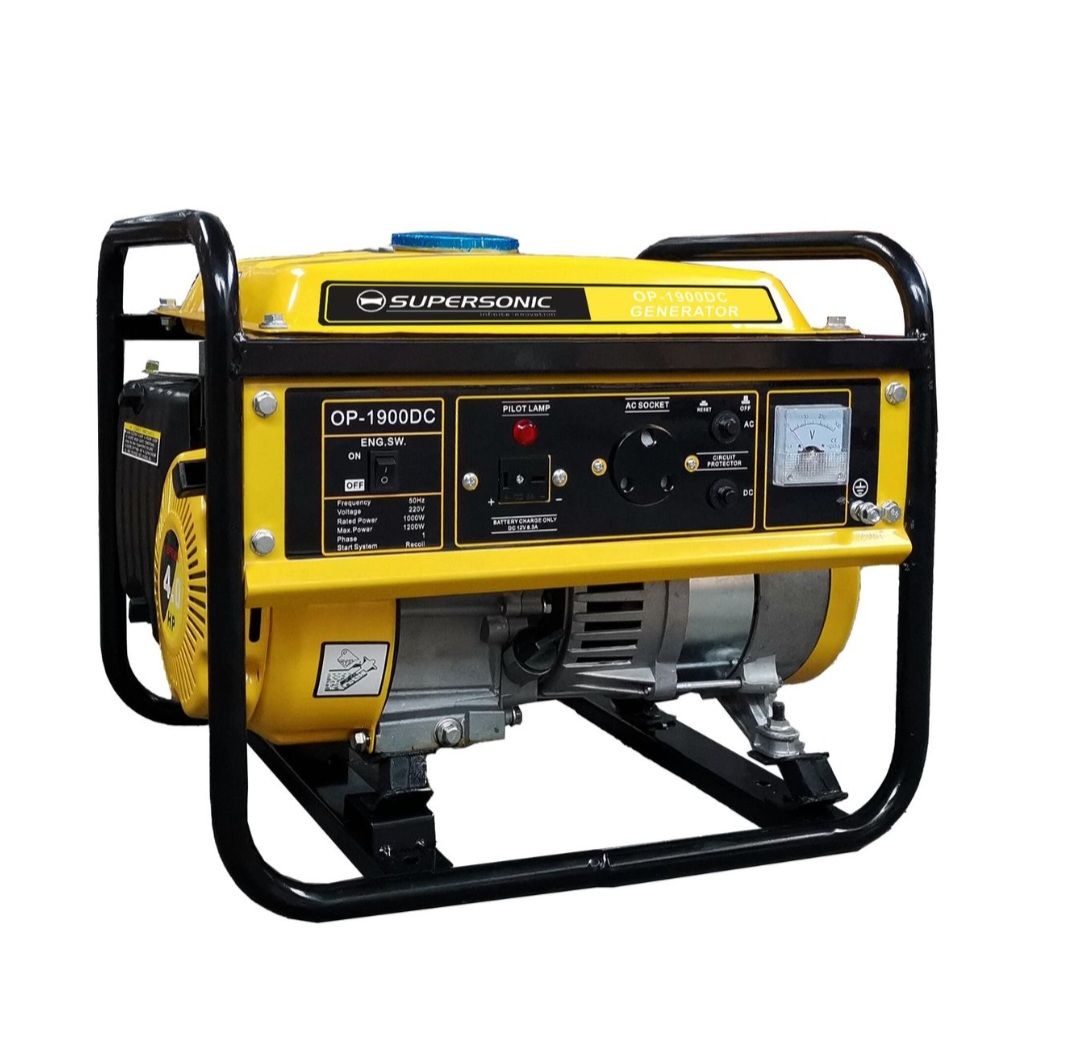 Supersonic Petrol & Oil 4-Stroke Generator OP-1900DC - Load Shedding