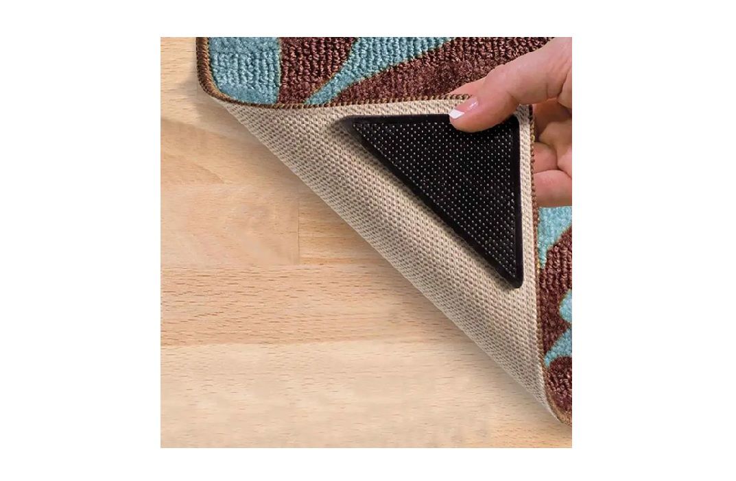 Floor Mat Non-Slip Corners, 4 Pieces (4 Pack) BY WOODLY