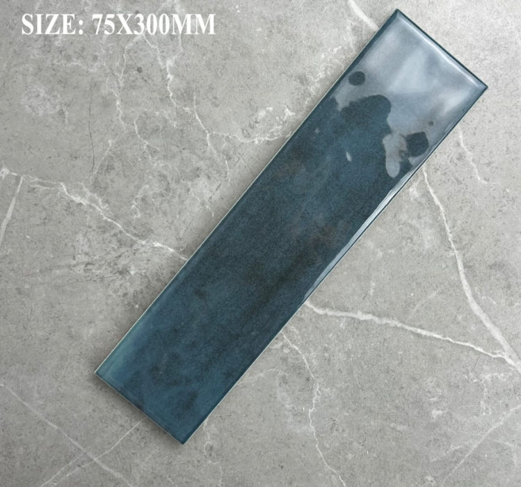 Earthstone Peacock Blue Subway (300x75mm - Box of 50 | Covers ±1.14m²)
