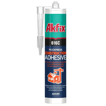 Akfix 616C PU Express Construction Adhesive, 310ml