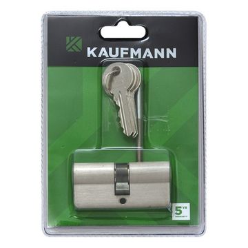 Kaufmann - Euro Cylinder Only - 65mm - Satin Nickel - Bulk Pack of 2