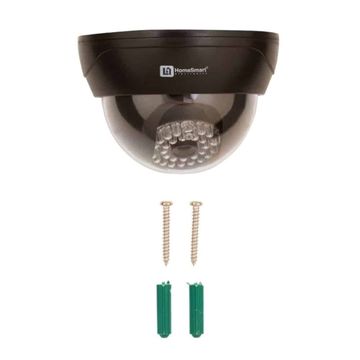 Killer Deals Indoor/Outdoor Dome-Shaped Dummy Camera With Flashing LED- Black