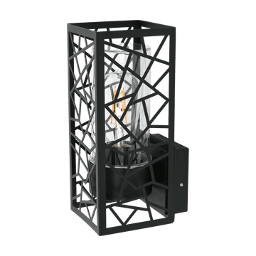 Zebbies Lighting Silas Sand Black Outdoor Wall Light