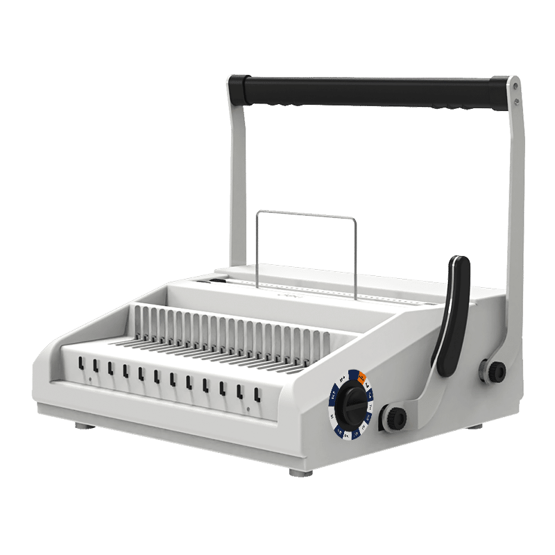 Deli Multifunction Manual Comb Binding Machine, Punch 20 Sheets at Once, 21/34 Hole Options, Bind Up To 220/280 Sheets