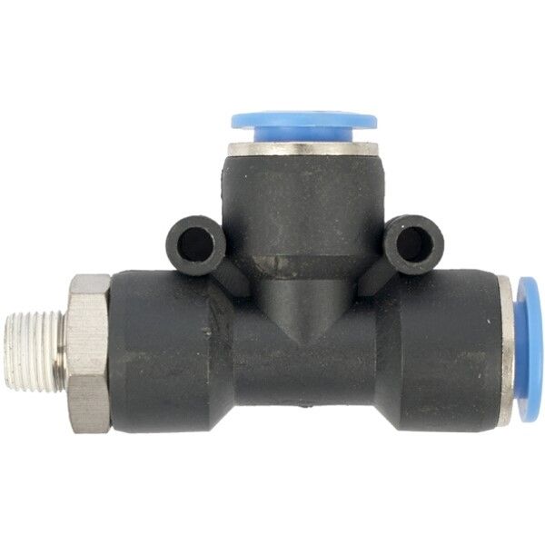 Aircraft Pu Hose Fitting Tee 10mm x 10mm x 1/8"M