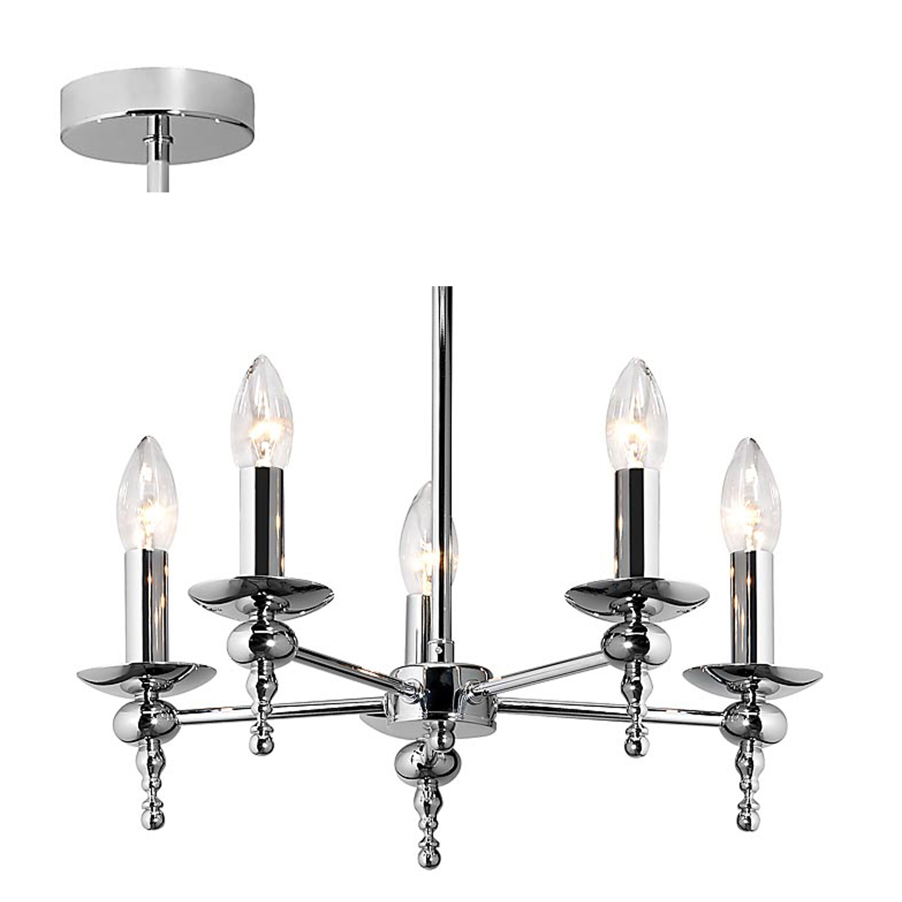 Eurolux Radiant Supreme Chandelier 410mm Chrome