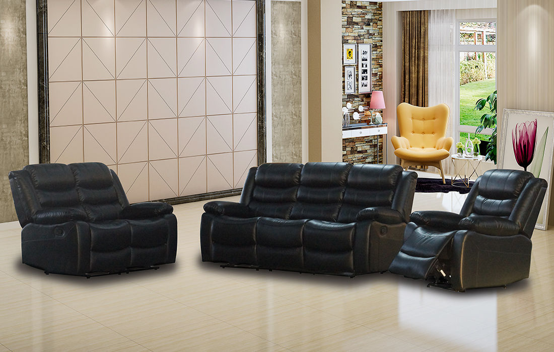 GOF Furniture Luxxle Reclining Sofa Set