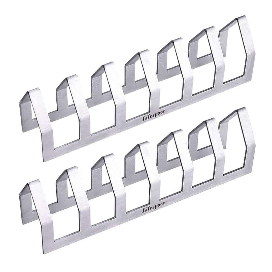 Lifespace Premium Stainless Steel Tjop / Chop Rack - 6 Slot (2 pack)