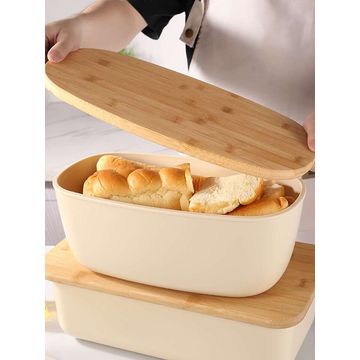 Bamboo Bread Storage Box 37cm