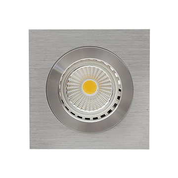 Cnc Square Down Light 80Mm Dia Aluminium - 5 Pack