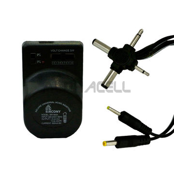 POWER SUPPLY - Multi-voltage  BLACK 500ma