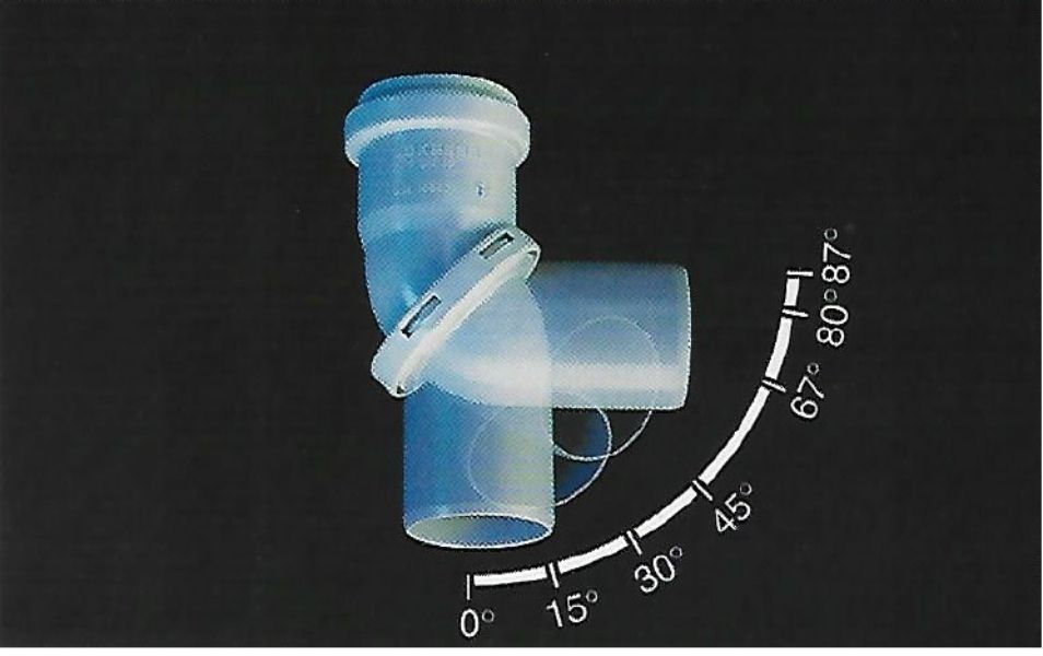 EuroDrain HTK PP Flexi Bend 50mm. Handle Temperature up to 90degrees