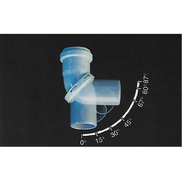 EuroDrain HTK PP Flexi Bend 50mm. Handle Temperature up to 90degrees