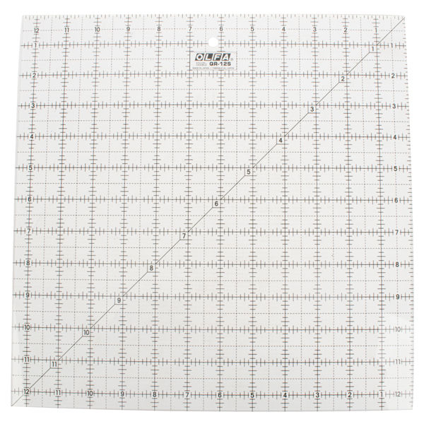 QUILT RULER IMPERIAL 12IN X 12IN