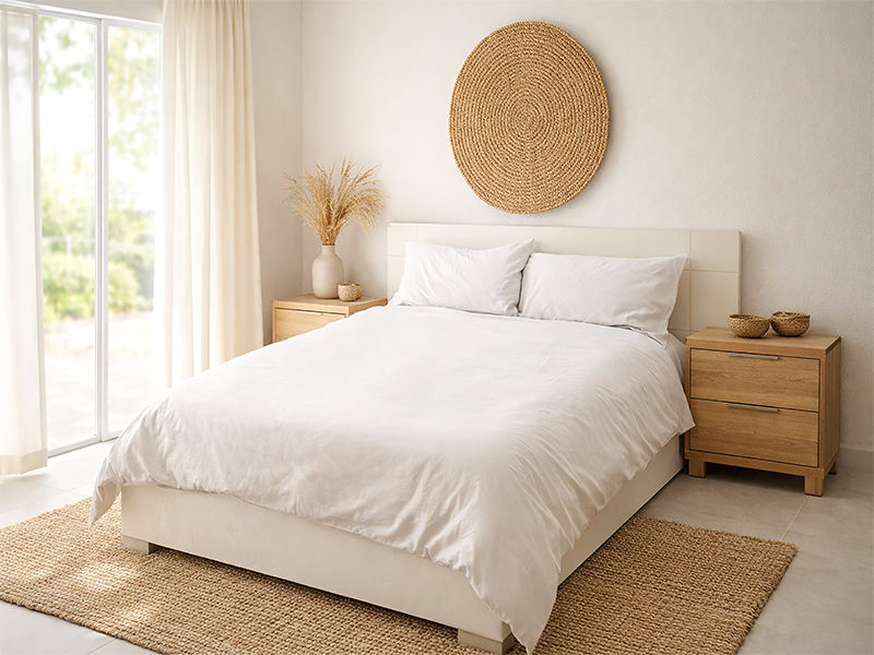 Premium Collection - Oxford Duvet Cover Set - Optical White - CPT Super King(01 Set)