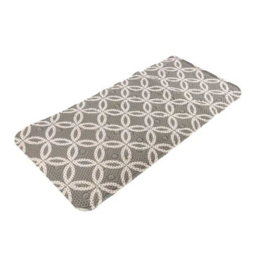 Woodly Bath Mat, Non-Slip, Suctions, Grey, 700mm x 400mm