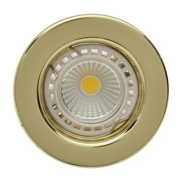 Straight Round Down Light 50W Dia 12V P/Brass (Pp) - 2 Pack