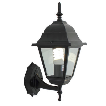 Eurolux - Lantern - 4 Panel- Up Facing - Black