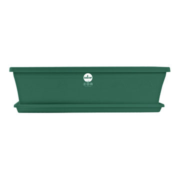 Sebor Sill Planter & Saucer Set 50 Cm Green