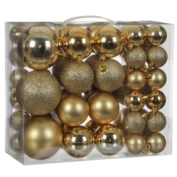 Christmas Baubles: Gold - 46 pieces