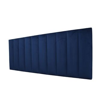 Dave Headboard Single Velvets Navy