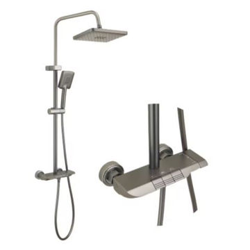 HOMZ PIANO BUTTONS EXPOSED SHOWER GREY