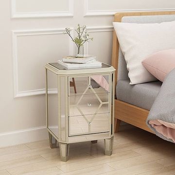 Prestige Home - Diam Mirrored Pedestal