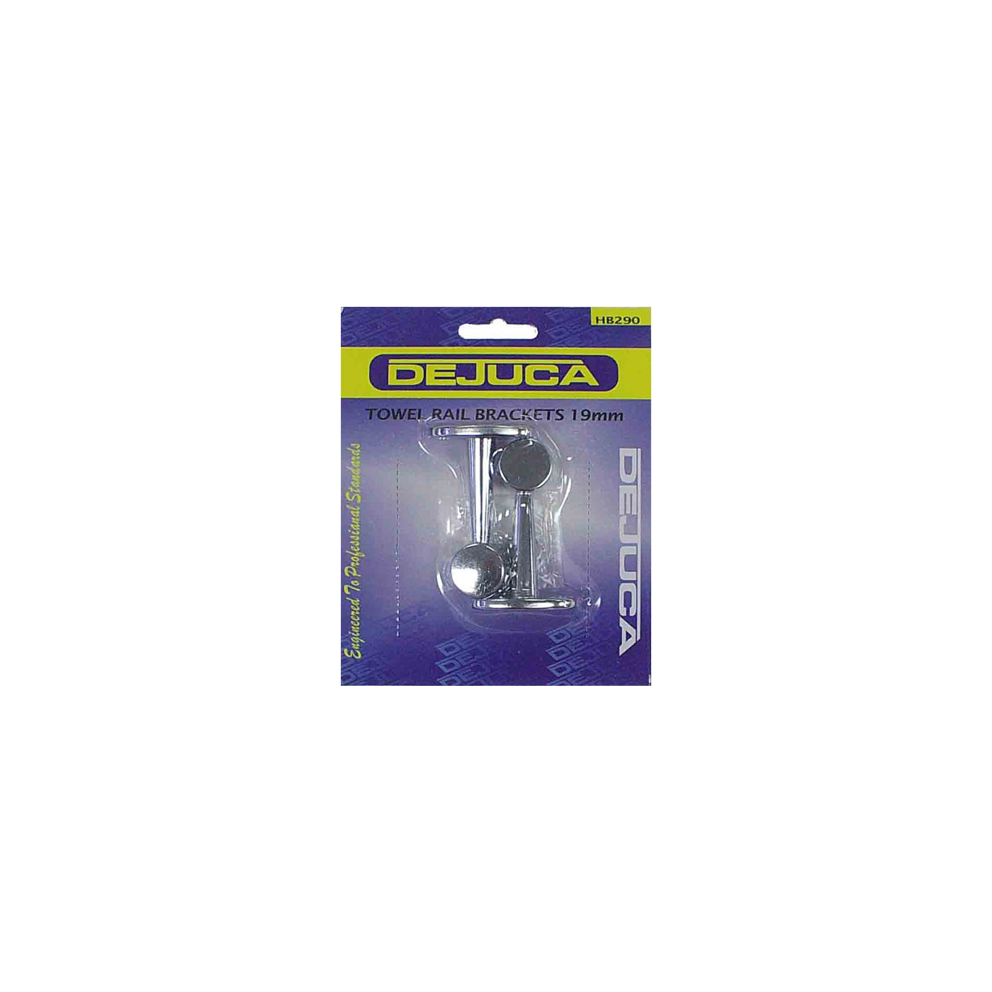 Dejuca - Towel Rail Bracket - Cp - 19mm - 2/Card - 4 Pack