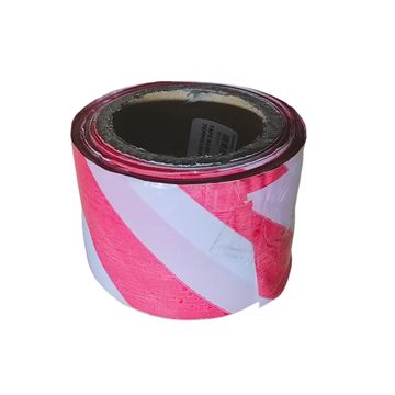 Barrier Tape White & Red  75mm x 100m x 10 rolls