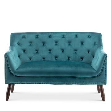 Avery Velvet 2 Seater Sofa - Teal