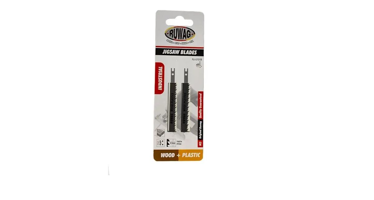 Jigsaw Blades, Wood & Plastic, Ruwag, RJ-U101B, 2 Pieces (4 pack) BY WOODLY