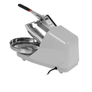 Silver Electric Ice Crusher – Fast Ice Shaver Machine for Home & Commercial Use