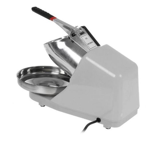 Silver Electric Ice Crusher Fast Ice Shaver Machine for Home