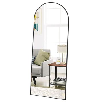 Muett 170cm x 65cm Black Arch Standing Mirror